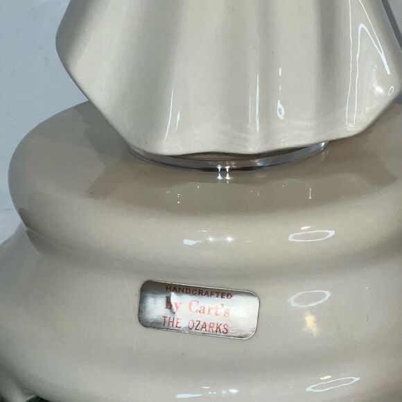 Vintage Angel Music Box Plays Gather At The River White God Loves You Inscribed - Picture 11 of 15